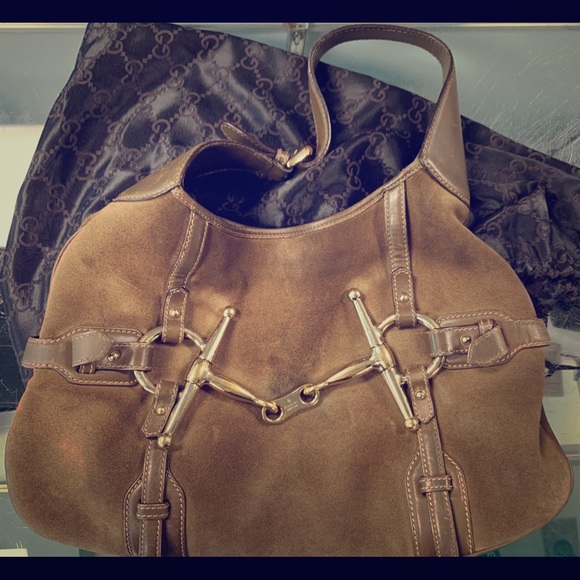 Gucci suede medium hobo - Picture 1 of 2